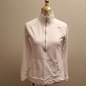 Lilly Pulitzer White Quarter-Zip Sweatshirt